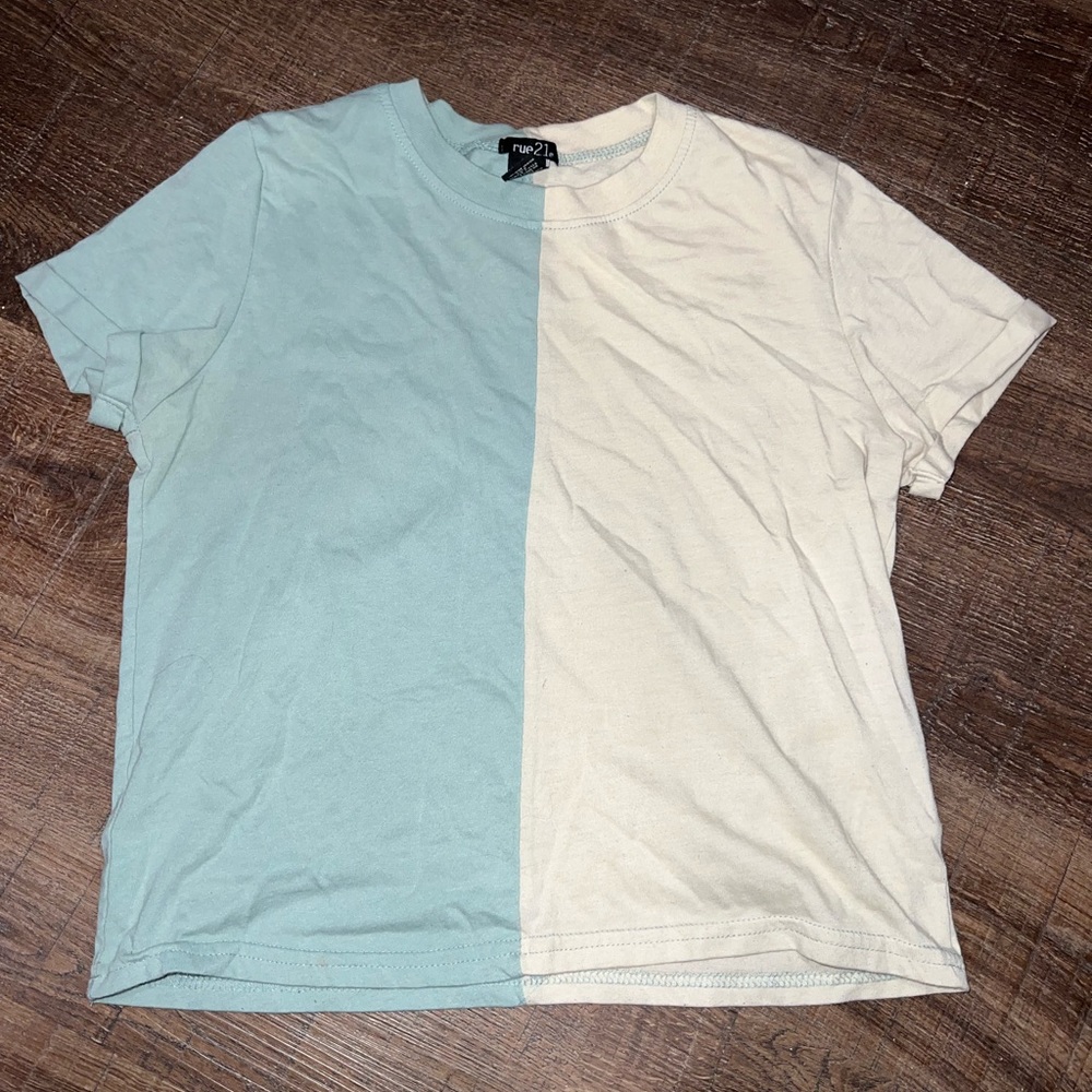 Rue 21 half and half tshirt
